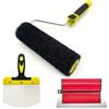 XWADJCD Set di lame per cartongesso, 25,4 cm, rullo per cartongesso, raschietto, adatto per cartongesso, pareti e superfici a soffitto