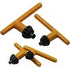 HanOaki Pratiche chiavi per mandrino per trapano elettrico, strumento in acciaio al carbonio per funzionamento con trapano da 616 mm, impugnatura affidabile per serraggio e allentamento (1,5-13 mm)