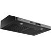 VIKIO HOME Cappa da 76,2 cm, con prese d'aria per cucina, 76,2 cm con 980 CFM, 3 velocità di rilevamento dei gesti, rivestimento in teflon, antiaderente e facile da pulire, nero