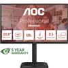 AOC 60,5Cm (23,8") 24E4CV 16:09 HDMI+DP+USB-C Sollevabile Nero