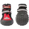 KONG Scarpe sportive per cani di grossa taglia, 4 pezzi, taglia L, protezione delle zampe di alta qualità con imbottitura, comode scarpe per le zampe dei cani, uso semplice e sicuro, materiale robusto