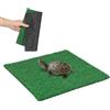 BESPORTBLE Tartaruga galleggiante Piazza Erba Artificiale Mat Tartaruga | Il tappetino quadrato in erba artificiale si assembla rapidamente, la finitura realistica del tappeto funziona bene
