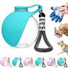 Generico Borraccia Cane Portatile, Borraccia Per Cani Portatile, Borraccias Da Viaggio 2 In 1 Per Cani 285 Ml, Con Ciotola In Silicone, Adatto Per Passeggiate All'Aperto (Blu-trasparente)