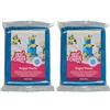 FunCakes Pasta di Zucchero Bella Blu: facile da usare, liscia, flessibile, morbida e pieghevole, perfetta per decorare torte, halal, kosher e senza glutine. 250 gr (Confezione da 2)