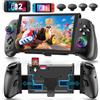 OIVO Controller per Switch 2/Switch/OLED con TMR Joystick, Monoblocco Estensibile Joypad Nintendo Switch, Gamepad Sostitutivo Switch Pro con Luci RGB, TURBO Regolabile, Vibrazione, Macro Programmabile