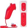 TechKen Telecomando per Wii, TechKen Remote Controller e Nunchuck (rosso)