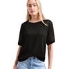 Street One Maglia 2 in 1 con Scollo a Barca, Colore Nero 40