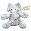 KUKI Peluche Elefante Riscaldabile al Microonde (23 cm) | Morbido e Caldo Ideale per Alleviare le Coliche nei Neonati - Peluche da Abbracciare e Dormire - Sacchetto di Semi Estraibile