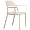 NARDI - Poltrona impilabile Cassia - Bianco - Resina in fibra di vetro - Designer Raffaello Galiotto