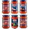Italy Shop Service Barilla Sughi Italiani, Set di 6 Varietà, Amatriciana, Tonno, Contadino, Bolognese, Basilico, Salsiccia,6 vasetti x 400 gr,+ portachiavi italy shop service