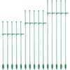 Comebachome Pali per piante per piante da interno, 15 bastoncini per in fibra di vetro da 27 cm/37 cm/48, supporto alto con base anti-ribaltamento e clip, picchetti regolabili per Phalaenopsis, fiori i