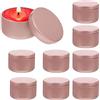Imirootree 30 Pack 50ml Rosegold Alluminio Candela Lattine Barattoli di Metallo Rotondi Barattoli di Candela FAI DA TE Che Fanno Contenitore Da Cucina Condimento Della Caramella di Tè Regalo di Stoccaggio