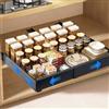 WUFANC Cassetto Estraibile Cucina, Cassetti Estraibili per Cucina Cassetto Telescopico con 3 Guide Estraibili Autoadesive, larghezza Regolabile da 32 a 52 cm, Nessuna Foratura, per Cucinas, Bagno