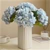 Generic 3 ortensie artificiali, realistiche, 47 cm, fiori finti di ortensia per decorazione della casa, feste, matrimoni, centrotavola, bouquet e composizioni floreali (blu)