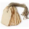 Wanderings Etichette Vintage Fatte a Mano con Bordo Irregolare e Cordino - 9,5×4,5 cm - Confezione da 25 - Per Prezzi, Etichette Regalo e Occasioni Speciali