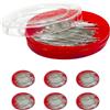 JYC CREATIVE Spille da Cucire Professionali, 1500 Unità in Acciaio Inox, Sottili per Sarto, Cucito e Artigianato (Pack1-1500 pz)