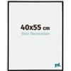 yd. Your Decoration - Cornice 40x55 cm - Nero Opaco - Decorativa Parete in Alluminio con Vetro in acryl - Antiriflesso - 40x55 Cornice - Kent