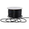 HATIANGE Cordoncino in raso nero da 2 mm, per la creazione di gioielli, bracciali, collane, filo per perline, macramè, nodo cinese, 50 metri