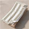 INTRECCI Telo Mare in Spugna Jacquard - Asciugamano da Spiaggia Grande 90x165 cm - Telo Mare e Lettino - 100% Cotone Morbido, Assorbente, Ideale per Piscina e Vacanze - Modello: Greca Beige