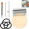 Generico Patchmaker 2.0 Kit, Knitpatch Patchmaker 2.0 Kit, Knit Patch Loom K it, Patch Maker Loom, piccolo rammendo L OOM Weave Tool, telaio per toppe a maglia, telaio per patchwork (21Hooks)