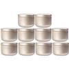 Imirootree Confezione da 30 barattoli per candele in metallo dorato opaco Barattoli per candele vuote in alluminio Barattolo di latta rotondo Barattoli per il tè Contenitore per caramelle e regali （50ml）