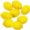 Noaxylic 8 pezzi Finti Limone, Artificiale Giallo, Giallo Limone Artificiale Frutta, Artificiale Frutta Finta Disply, per la Decorazione Domestica e Festa, Ghirlanda Natalizia Decorativo