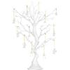 NUPTIO Albero di Pasqua Bianco Centrotavola: 58cm Alt per Natale Ornamento
