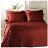 Caleffi PRESTIGIOSO ED Elegante TRAPUNTINO COPRILETTO Trapuntato in Raso di Cotone Letto Matrimoniale Vari Colori (Bordeaux)