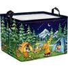 HUUMONSS Grande Cesta Porta Biancheria Campeggio Notturno Pieghevole Cestini Portaoggetti Vestiti per Adulto Cesta Indumenti Sporchi per Bagno,Stella,36L