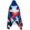 Marvel Telo Mare Bambino con Cappuccio Avengers Spider-Man, Asciugamano Microfibra 70x140 cm, Hulk e Captain America, Poncho Rapida Asciugatura Spiaggia e Piscina 3-8 Anni [18219 Capitan America]