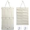 Sasibiyb 2 Pezzi Organizzatore Porta Fiocchi per Capelli Organizzatore da Parete in Feltro Appeso al Muro per Riporre Gioielli, Accessori Per Capelli, Occhiali da Sole, ecc. (Bianco)