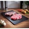 ShopINess Vassoio di Scongelamento Piastra di Scongelamento Rapido per Carne e Cibi Congelati Metodo di Scongelamento Naturale senza Elettricità