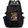 Generisch Mengmiao K-Katseye Zaino Casual Unisex per Scuola e Viaggio, Zaino Scolastico Coreano Impermeabile con Scomparto per Laptop e Molteplici Tasche, 42*29*13 CM, Rucksack