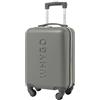 WHYGO - Trolley Bagaglio a Mano 40x30x20 con Ruote 360º Rimovibili - Rigido, Antiurto e Antigraffio - Capienza 24 Litri, Compatibile con Ryanair ed EasyJet - GREY