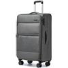 British Traveller Valigia Media Espandibile 69,5cm Trolley Medio Rigido Valigie Cabina con 4 Ruote Girevoli e TSA Lucchetto(24pollici, Grigio)