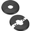 M METERXITY 2-Pack Flangia A Parete Divisibile Per Tubo Piastra ABS Nero
