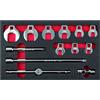USAG 519 M 612S13 - Set di chiavi e inserti (13 pezzi)