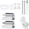 Cerioll Fissaggio Sedile WC, 2Pezzi Kit Di Fissaggio Per Sedile WC, Cerniere Copriwater Per Installare, Cerniere Per Copriwater, Kit Di Ricambio Per Viti E Bulloni Del Sediles Della Toilette, Per Casa E Hotel