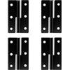 LINLINOI 4 cerniere pieghevoli per porte - rimovibili e rimovibili, 62 x 37 x 1,5 mm, per porte interne/esterne, mobili, armadi industriali e molto altro ancora