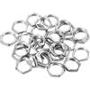 PATIKIL M12 x 0.75 Acciaio Esagonale Dadi, 30pz Metrico Filetto Zinco Placcato Finito Ferramenta Dadi Vite Bullone Elementi di fissaggio 3mm Altezza