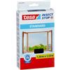 tesa Zanzariera per finestra, qualità standard, antracite, trasparente, 1,3 m x 1,5 m