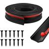 Funnytek Guarnizione per porta del garage, 6 m, universale, multiuso, in gomma, impermeabile, autoadesiva, striscia spogliarello per porte del garage, kit di tenuta per porte del garage con chiodi