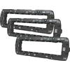 Terryshop74 3 x Supporti plastica per interruttori e prese per cassette 502-503 - 504-507 da 2-3 -4-7 posti Compatibili living matix e vimar (Living Contatibile, 7 Posti)