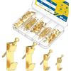 Uniclife Kit per Appendere Quadri da 90 Pezzi, 4,5 kg, 13 kg, 22 kg, 45 kg Portaquadri Rinforzati per Cartongesso e Legno, Ganci per Appendere Quadri, Ganci Cornici per Appendere Foto Specchi Dipinti