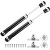 QUARKZMAN 8 Pollici 150N/33lb Ammortizzatore a Gas, Molla a Gas, Letto, Pavimento, Sportello di Accesso, Mobile TV, Coperchio della Scatola (Nero, Set di 2)