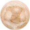 Toddmomy Paralume Sfera in Vetro con Filo di Alluminio Lampada Sospensione Decorativa Copriluce Interno Design Molecolare per Luce Morbida e Calda