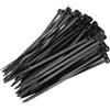 Zerabidpro Serracavo Fascette in Nylon Nero, 300 Pezzi, Dimensioni 80mm x 1.8mm, Autobloccanti, Resistenti e Versatili per Organizzazione Cavi, Ufficio, Casa e Giardino