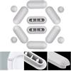GOLRISEN 12 Pezzi Paracolpi per Sedili WC Universale Paraurti di Ricambio Accessorio del Paraurti per WC Kit Paraurti del Sedile del Water Universale Paracolpi in Plastica per Copriwater