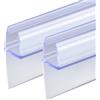 KOOBON Guarnizione Doccia 2 x 100 cm Per Porta o Cabina - Spessore Vetro 6/7/8 mm - Deflettore Acqua di Ricambio Per Box Doccia