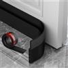 AOTUAO Paraspifferi Sottoporta, Paraspifferi Porta Blindata 500 X 5cm, Risparmiare Energia Paraspifferi Porta Ingresso, Paraspifferi Sottoporta Blindata Autoadesiva, Riduce il Rumore,anti-Freddo-Nero